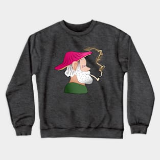 Gnomie with Pipe Smoke Crewneck Sweatshirt